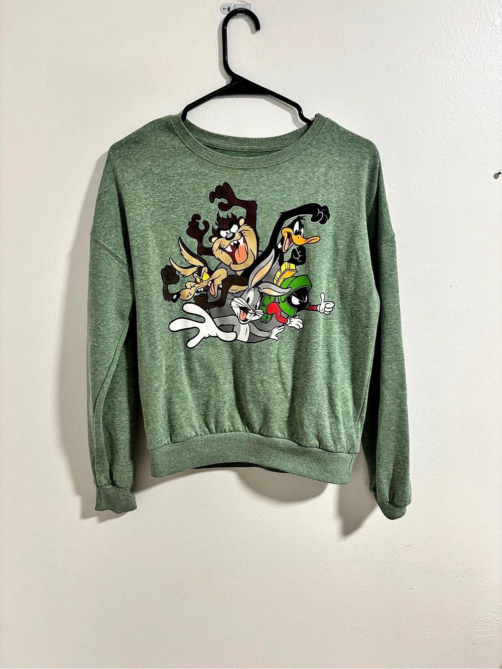 Looney Tunes graphic sweatshirt in Green Like New